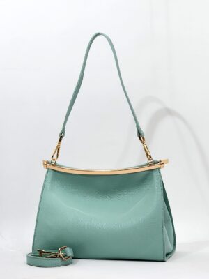 Сумка Steffalini st6091 vitello verde acqua средняя