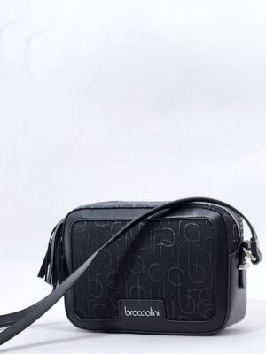 Сумочка кросс-боди Braccialini B16551-TY 139 tessuto poliestere nero lurex средняя