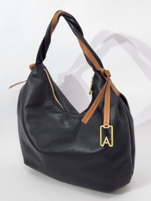 Сумка деловая Arcadia ar2348 capri bic nero cuoio большая