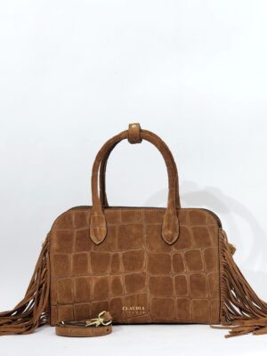 Сумочка кросс-боди Claudia Firenze cl11285FR camoscio cocco cuoio средняя