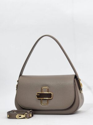 Сумочка кросс-боди Gironacci gir3161 vitello calf taupe средняя