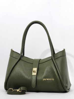 Сумочка Di Gregorio gr9212 vitello oliva oro средняя