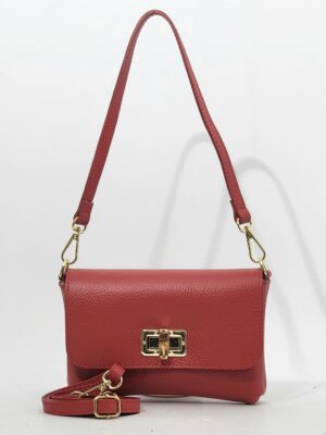Сумочка кросс-боди Steffalini st2052 vitello rosso маленькая