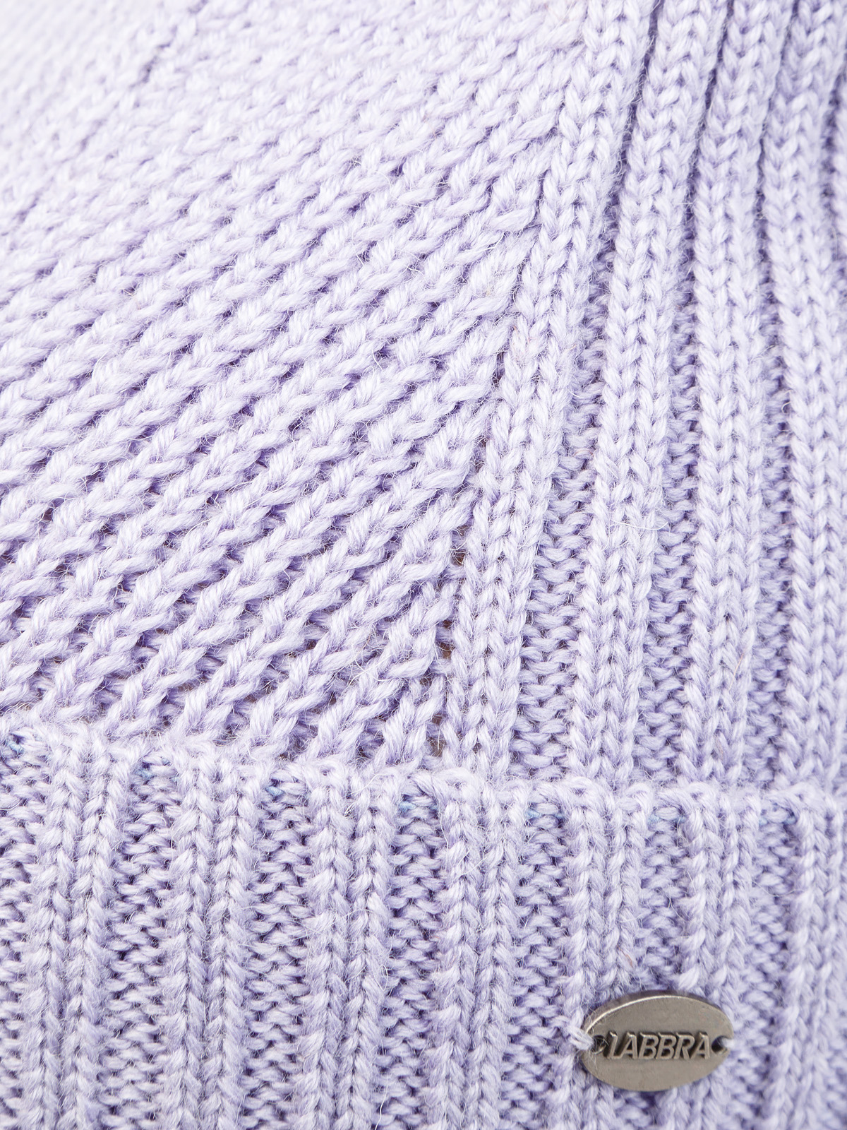Шапка жен. шерсть+акр LB-BR55038 lilac