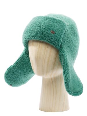 Шапка жен. кид-мох+альп+шерсть LB-N88031A green