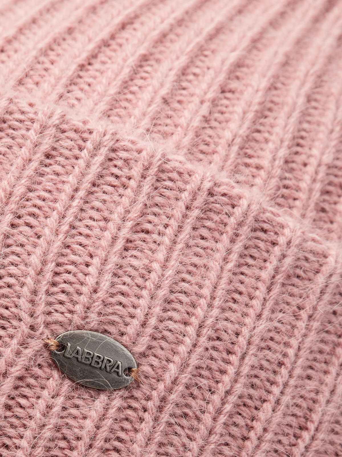 Шапка жен. анг+нейл+шерсть LB-A53041 dirty pink