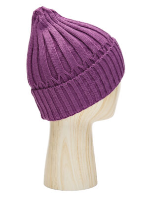 Шапка жен. шерсть+акр LB-BR55043 violet