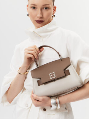 Сумочка ELEGANZZA Z-24215-2 grey smoke/milk chocolate