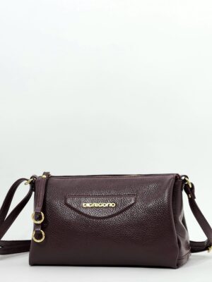 Сумочка кросс-боди Di Gregorio gr8766 vitello bordo oro средняя