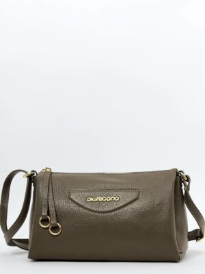 Сумочка кросс-боди Di Gregorio gr8766 vitello taupe oro средняя