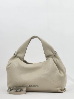 Сумочка кросс-боди Di Gregorio gr9154 vitello latte argento средняя
