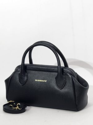 Сумочка кросс-боди Di Gregorio gr9216 vitello nero oro средняя