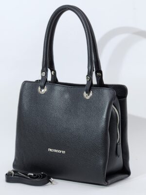 Сумочка Di Gregorio gr2987 vitello nero argento большая