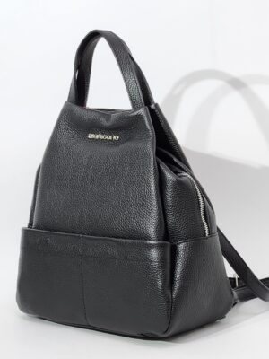 Рюкзак Di Gregorio gr9193 vitello nero argento рюкзак