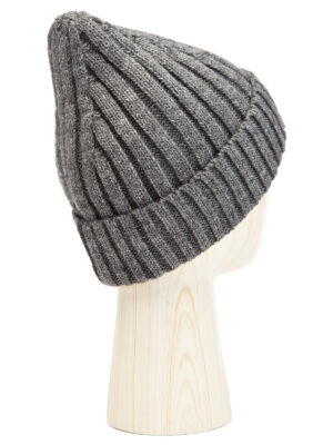 Шапка жен. шерсть+акр LB-BR55042 grey melange