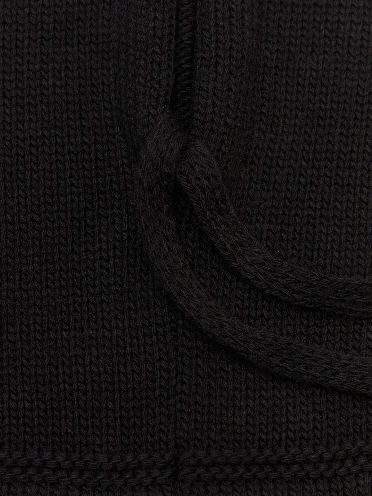 Капор жен. шерсть+акр LB-A53017 black