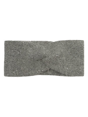 Повязка жен. анг+шерсть+нейл LB-A53089 grey