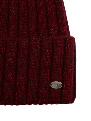 Шапка жен. анг+шерсть+нейл LB-C57018 bordo