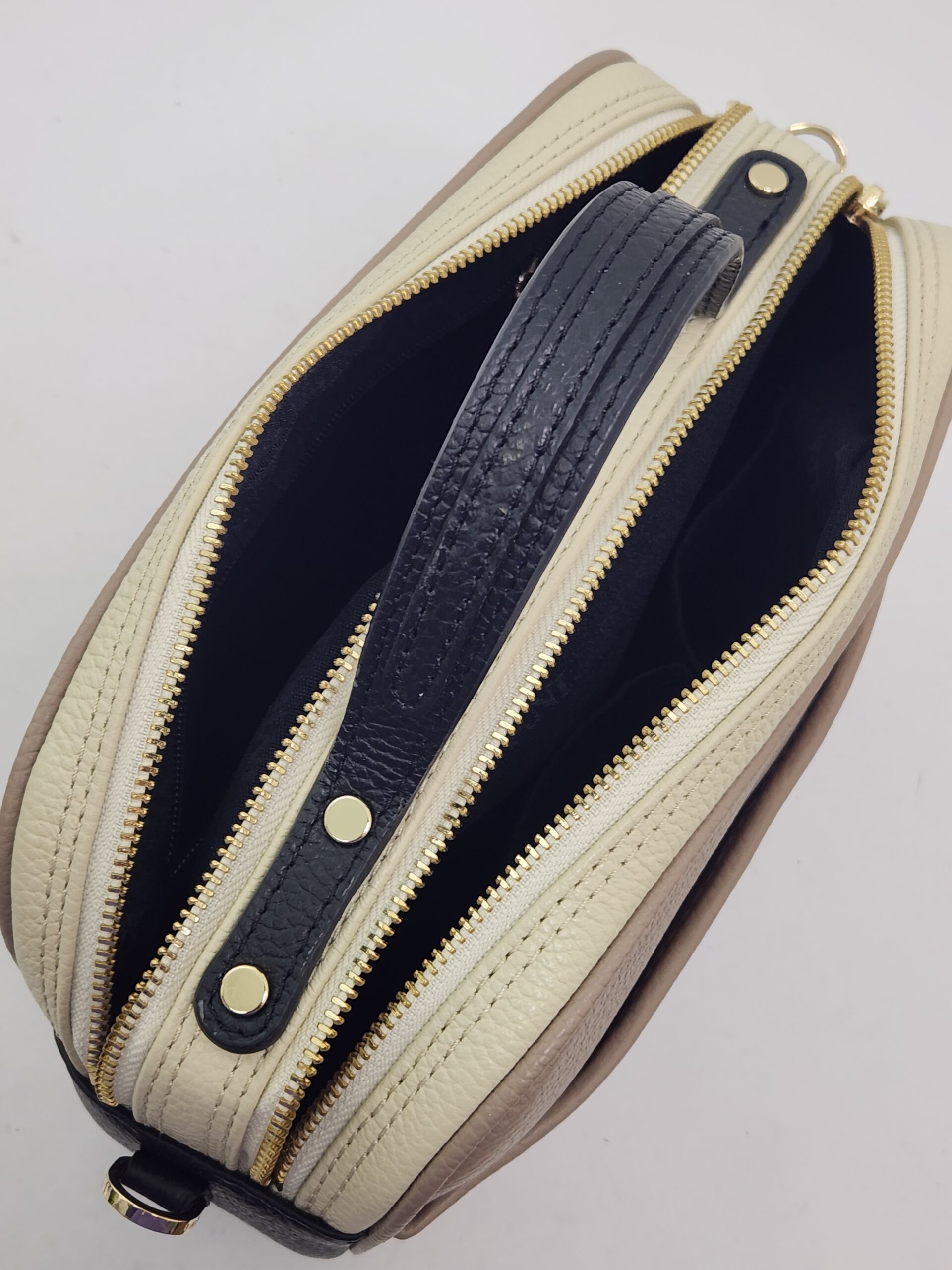 Сумочка кросс-боди Ripani rp1226OO 00585 sabbia nero ecru средняя