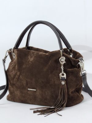 Сумочка Curanni cu2567 camoscio cioccolato средняя