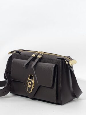 Сумка Gironacci gir3172 vitello calf t.moro cuoio средняя