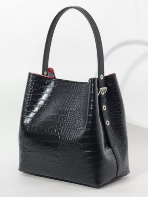 Сумочка Steffalini st3622 cocco calf nero большая